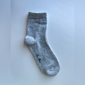 Loro Piana Light Gray Casual Wool Socks